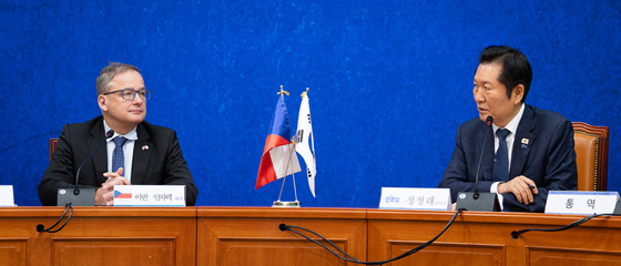 정청래 민주당 대표, 이반 얀차렉 주한체코대사 접견