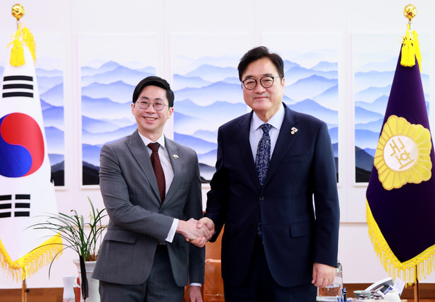 우 의장, 주한싱가포르대사 만나 "전략적 협력 강화하자"