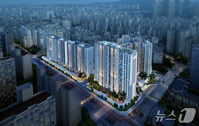 본문 이미지 -  역삼 센트럴자이 조감도 (GS건설 제공) 뉴스1 ⓒ News1