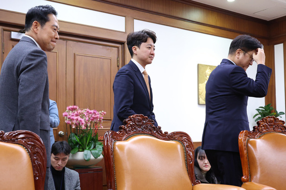 장동혁·우원식 접견하는 우원식 의장