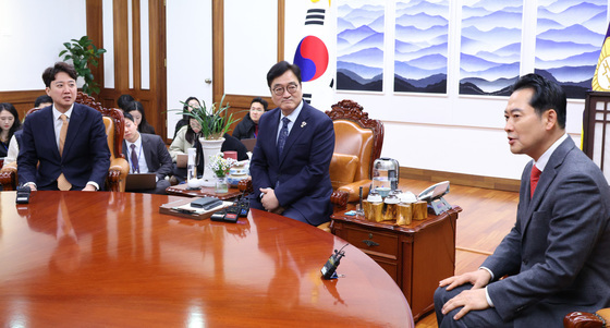 우원식 의장 찾은 장동혁·이준석