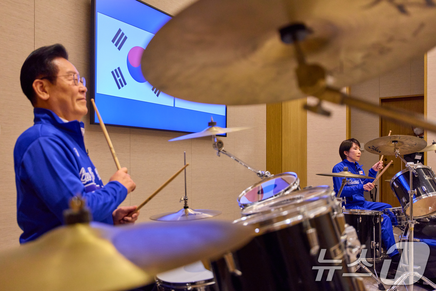 드럼 협주 장면(뉴스1 사진)