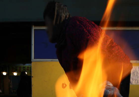 동장군 맹위 떨친 아침