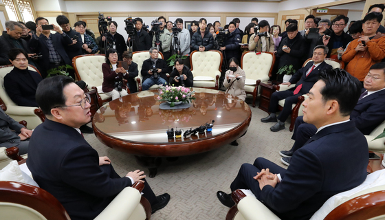 장동혁-이장우, 대전충남 행정통합 관련 정책협의