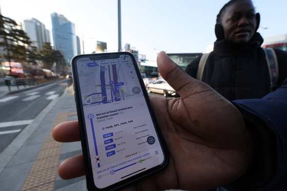 '도착 정보 없는 서울 시내버스'