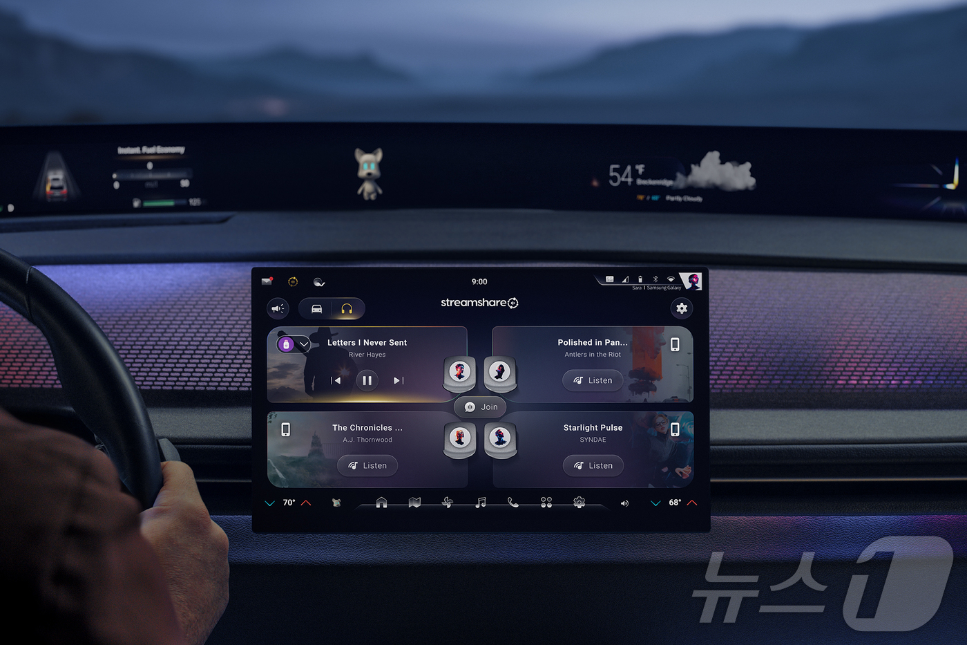 (서울=뉴스1) = 하만이 청취 공유와 자동차 내부 커뮤니케이션 기능을 결합한 자동차용 오디오·통신 설루션 '하만 레디 스트림쉐어'를 출시했다고 14일 밝혔다. 사진은  '하만 레 …