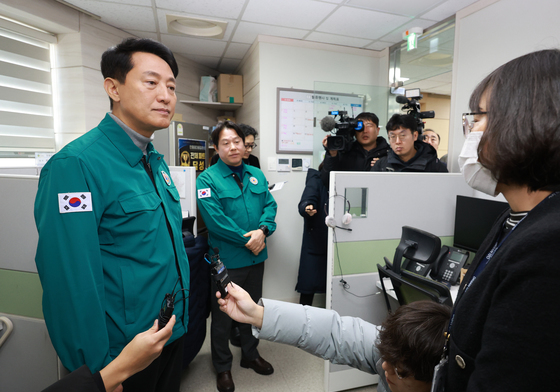 다산콜센터 현장방문한 오세훈 서울시장