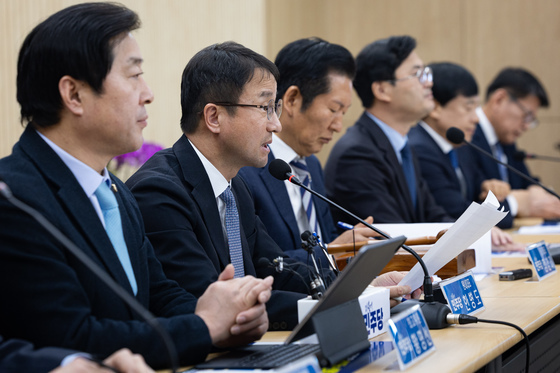 충남 민생 현장 최고위 발언하는 한병도 원내대표