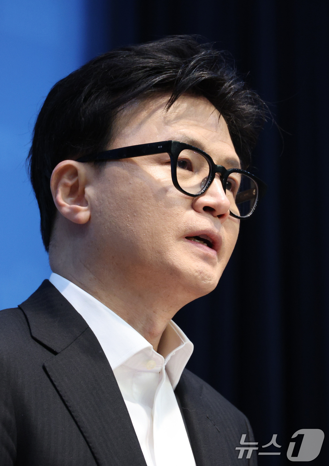 (서울=뉴스1) 신웅수 기자 = 한동훈 전 국민의힘 대표가 14일 서울 여의도 국회 소통관에서 당 윤리위원회 제명 결정과 관련해 입장을 밝히고 있다. 2026.1.14/뉴스1