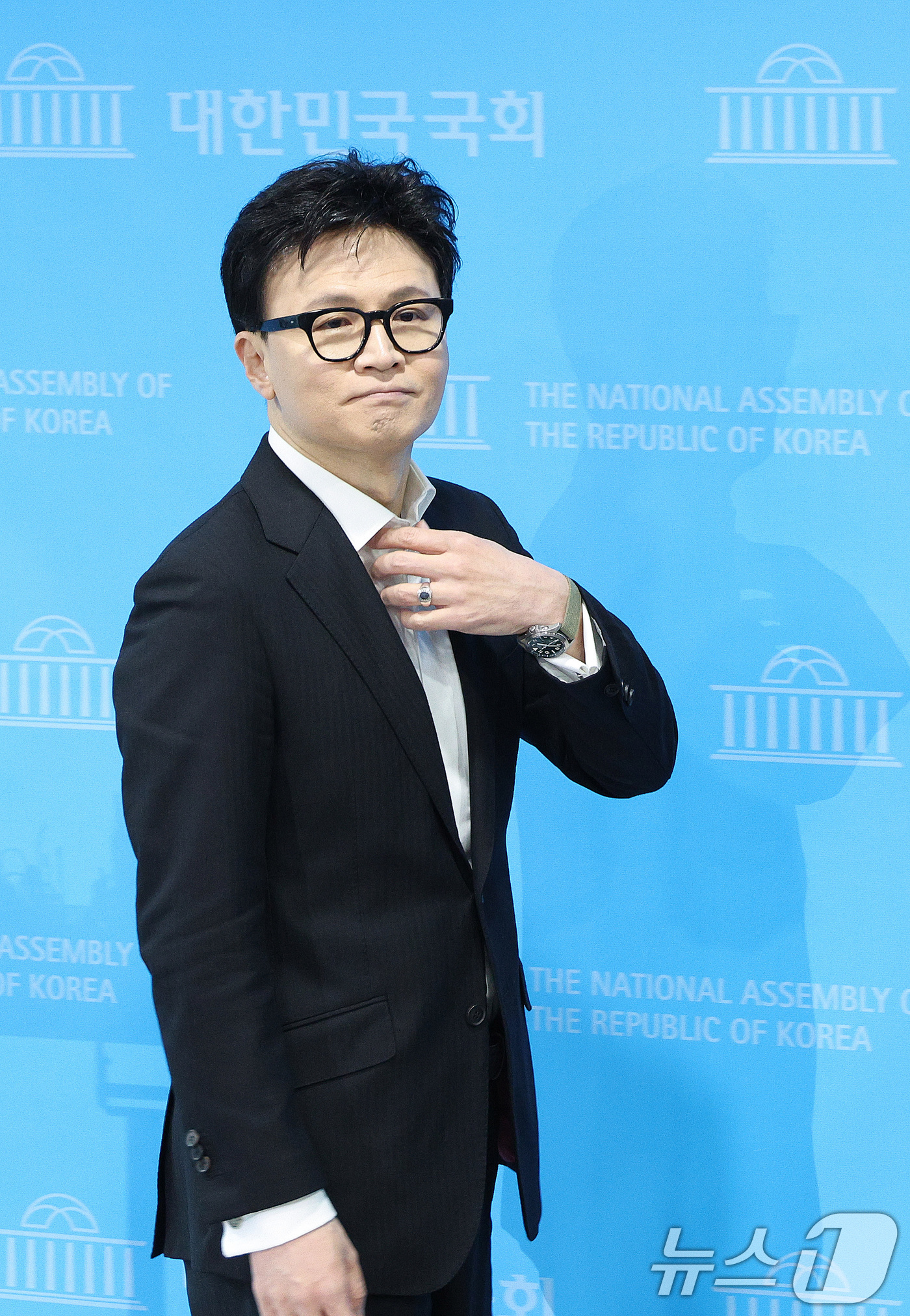 (서울=뉴스1) 신웅수 기자 = 한동훈 전 국민의힘 대표가 14일 서울 여의도 국회 소통관에서 당 윤리위원회 제명 결정과 관련해 입장을 밝히고 있다. 2026.1.14/뉴스1