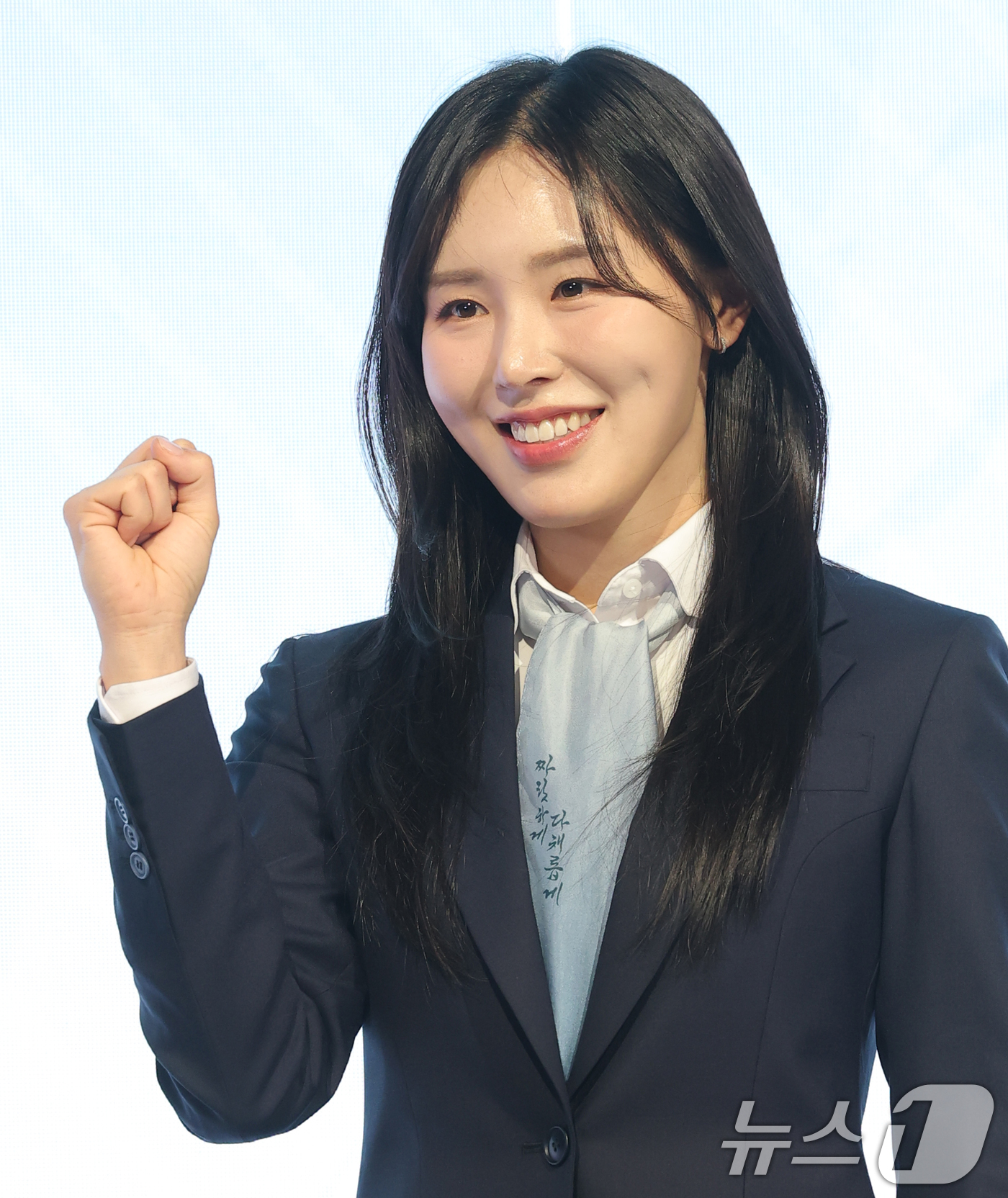 (서울=뉴스1) 권현진 기자 = 김아랑 해설위원이 14일 서울 영등포구 페어몬트 앰배서더 서울에서 열린 ‘2026 밀라노 코르티나 동계올림픽 JTBC 단독 중계’ 기자간담회에 참석 …