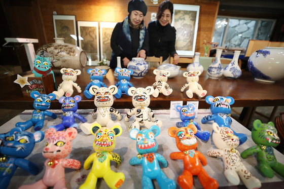 다양한 호랑이 기념품