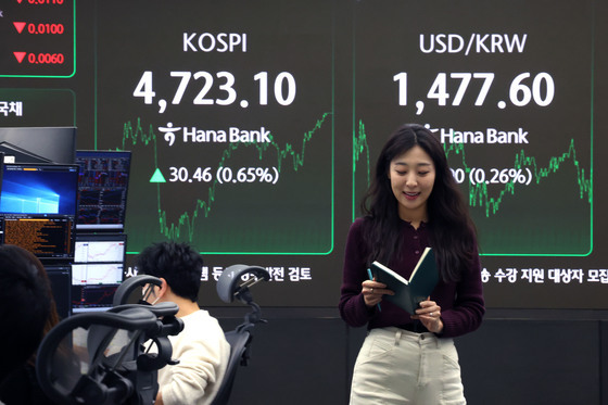 "오천피 가시권"…'파죽지세' 코스피, 9거래일 연속 사상 최고[시황종합]