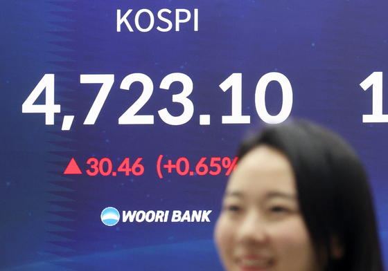 사상 최고치 돌파한 코스피, 4700선 마감