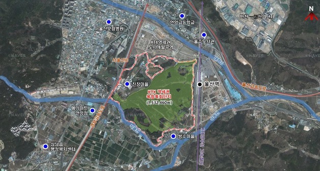 울산 KTX역세권·자동차일반산단, 토지거래허가구역 재지정