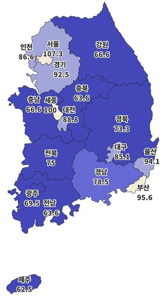 본문 이미지 - 2026년 1월 주택사업경기전망지수(주택산업연구원 제공).뉴스1 ⓒ News1