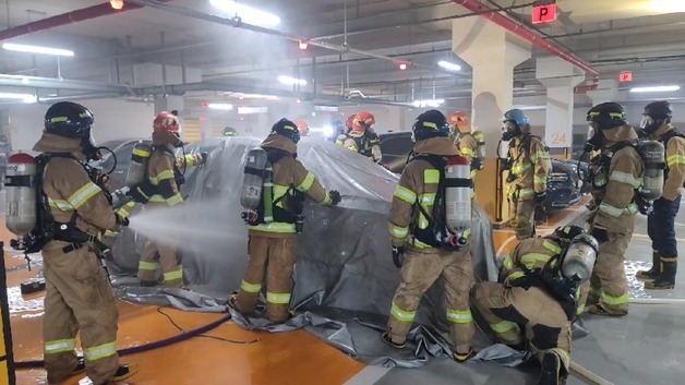 "전기차 화재 예방"…세종시, 지하주차장 소방시설 성능 개선