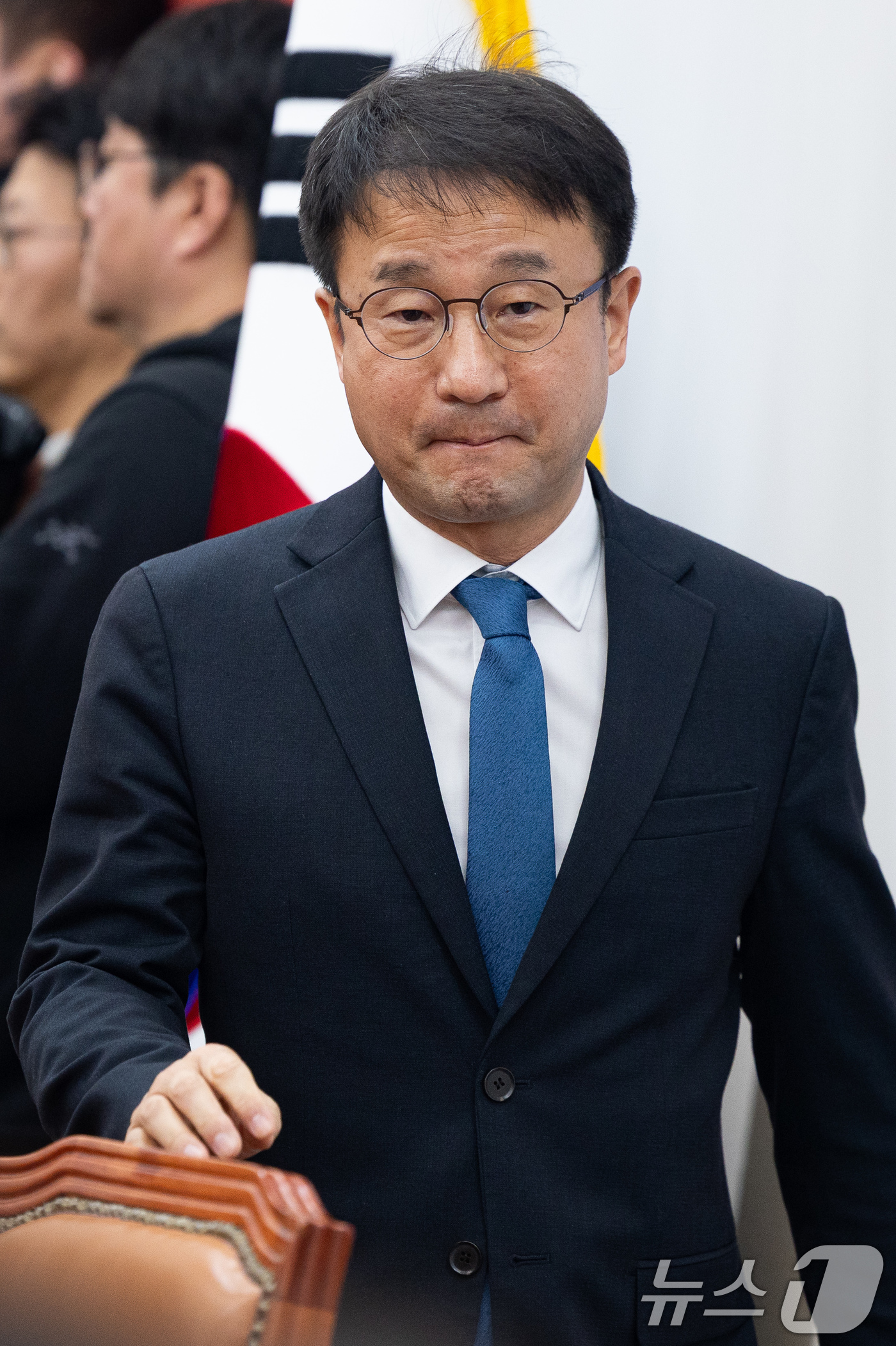 (서울=뉴스1) 유승관 기자 = 한병도 더불어민주당 원내대표가 15일 서울 여의도 국회에서 열린 정책조정회의에 참석하고 있다. 2026.1.15/뉴스1