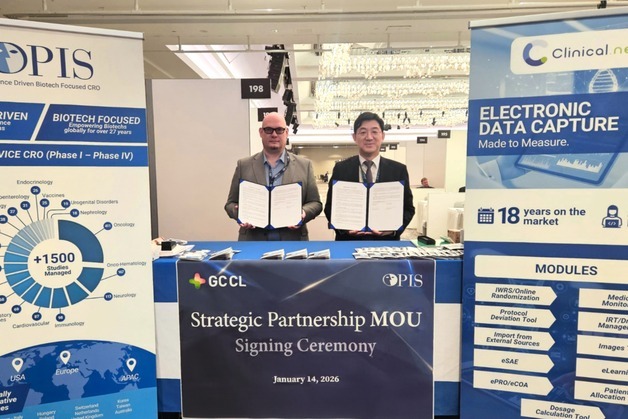 지씨씨엘·OPIS, 글로벌 임상시험 역량 강화 목표 MOU 체결