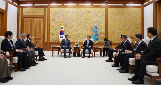 이재명 대통령 'UAE 행정청장 접견'