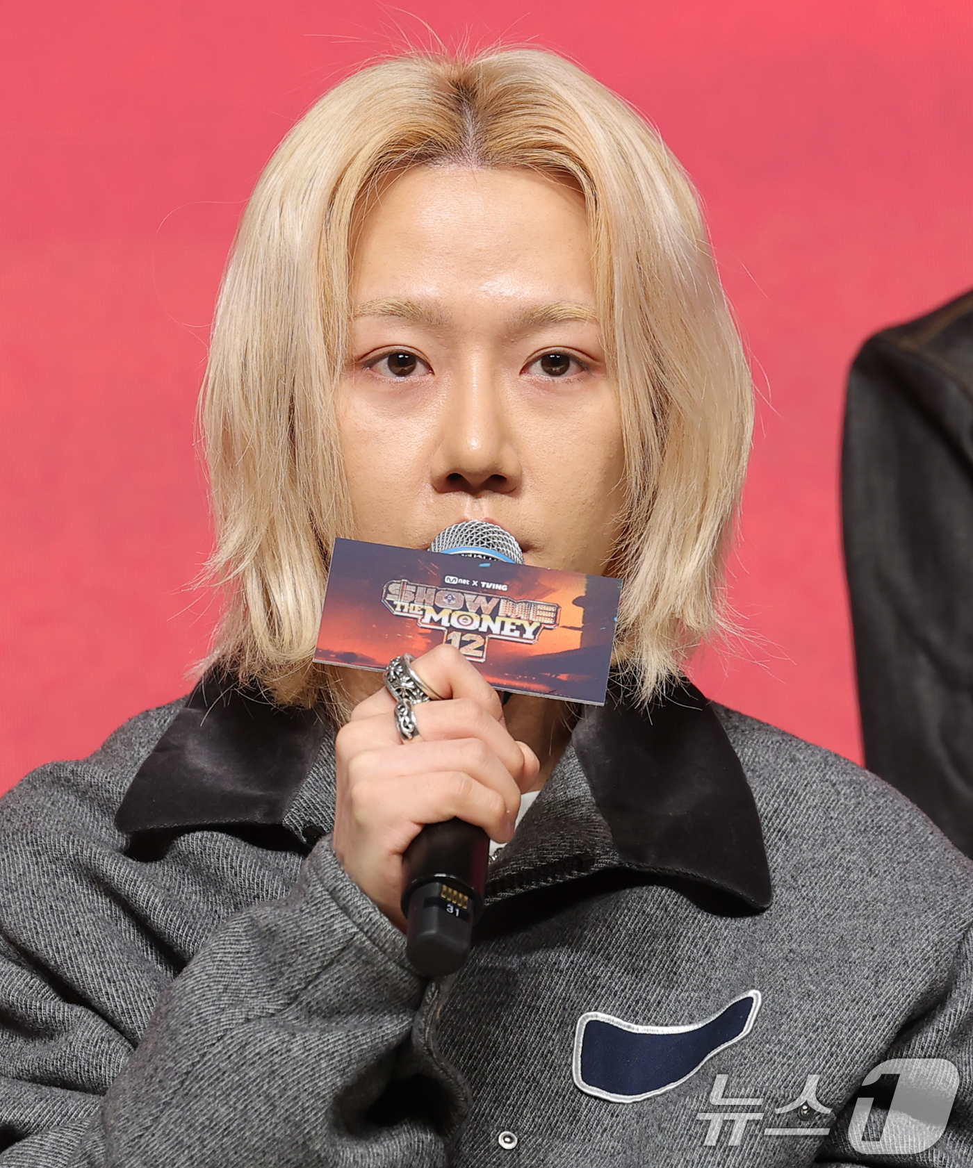 (서울=뉴스1) 권현진 기자 = 가수 겸 프로듀서 릴 모쉬핏이 15일 오전 서울 강남구 엘리에나호텔에서 열린 Mnet ‘쇼미더머니12’ 제작발표회에 참석해 인사말을 하고 있다. 2 …