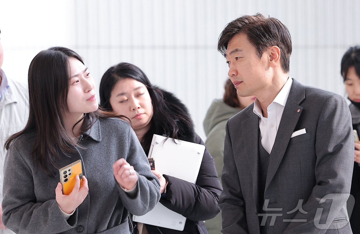 (서울=뉴스1) 김성진 기자 = 김종열 롯데컬처웍스 대표가 15일 서울 송파구 롯데월드타워에서 열리는 2026 상반기 롯데 VCM(Value Creation Meeting, 사장단 …