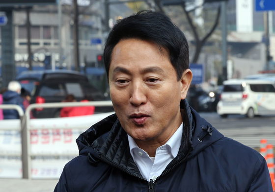 홍제천 내부순환로 일대 둘러본 후 소감 밝히는 오세훈 시장