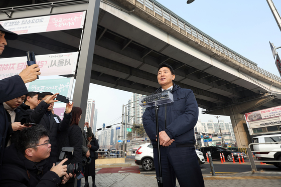 내부순환로 방문 후 소감 밝히는 오세훈 시장