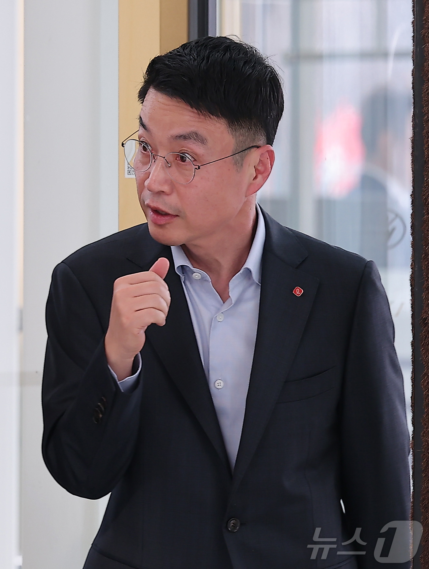 (서울=뉴스1) 김성진 기자 = 최인태 롯데피플네트웍스 대표가 15일 서울 송파구 롯데월드타워에서 열리는 2026 상반기 롯데 VCM(Value Creation Meeting, 사 …