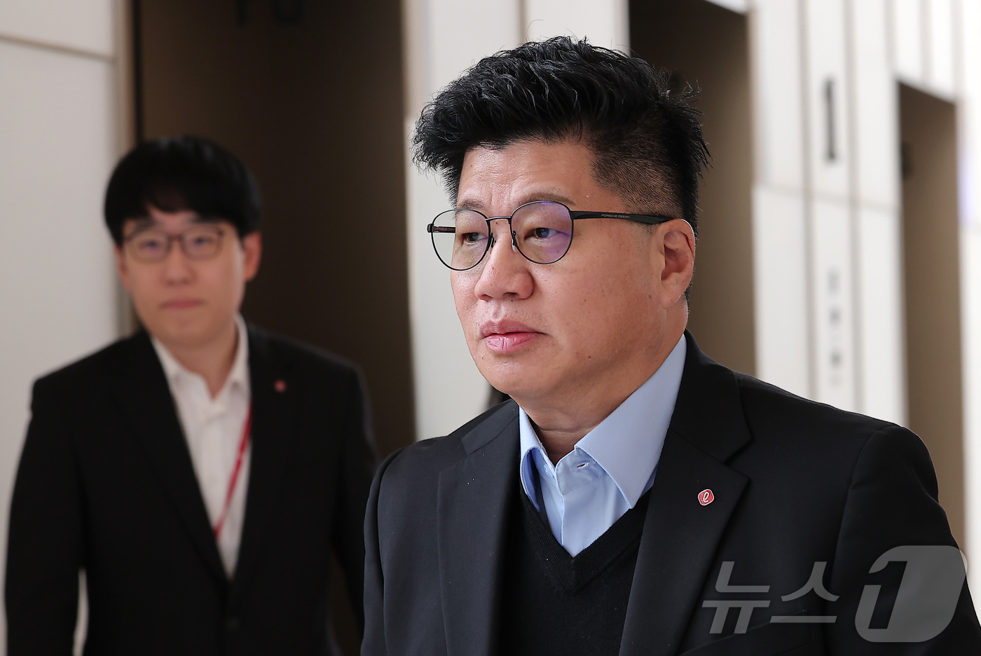 (서울=뉴스1) 김성진 기자 = 강병구 롯데글로벌로지스 대표이사가 15일 서울 송파구 롯데월드타워에서 열리는 2026 상반기 롯데 VCM(Value Creation Meeting, …