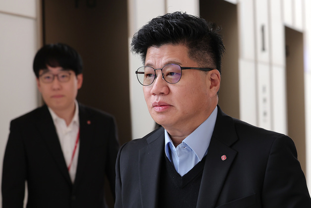 롯데 VCM 참석하는 강병구 롯데글로벌로지스 대표이사