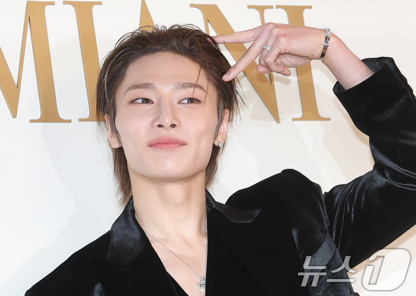 (서울=뉴스1) 권현진 기자 = 스트레이 키즈 아이엔이 15일 서울 강남구 청담동 다미아니(Damiani) 플래그십 스토어에서 열린 ‘까사 다미아니 청담(Casa Damiani C …