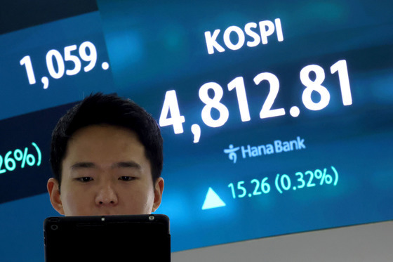 코스피, 장 초반 사상 첫 4800선 돌파