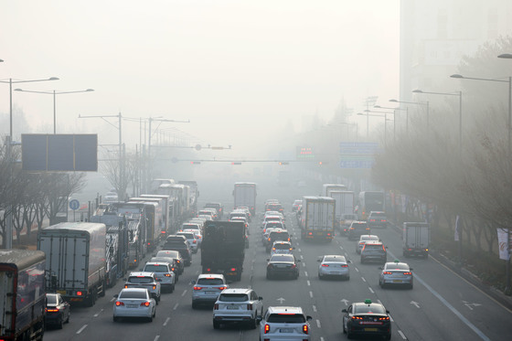 짙은 안개 낀 광주 도심