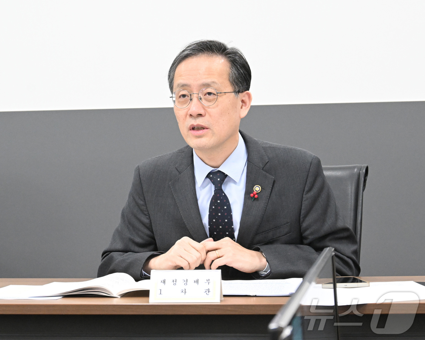 (서울=뉴스1) = 이형일 재정경제부 차관이 16일 서울 종로구 정부서울청사에서 열린 물가관계차관회의룰 주재하고 있다. (재정경제부 제공. 재판매 및 DB 금지)  2026.1.1 …