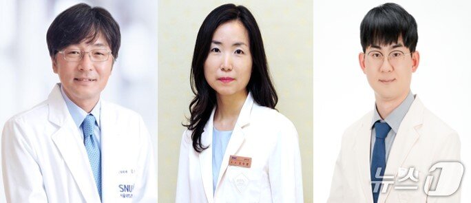 본문 이미지 - (왼쪽부터) 서울대병원 김승기 교수, 삼성서울병원 오수영·이종석 교수.(서울대병원 제공)