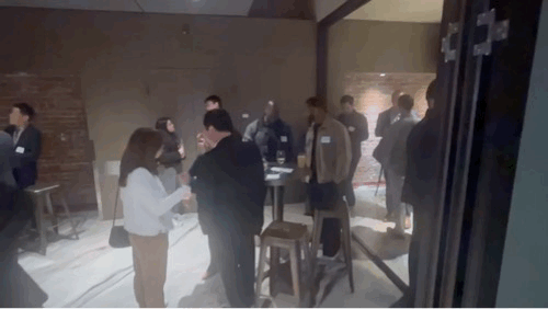 본문 이미지 -  14일(현지시간) 미국 샌프란시스코 The Howard에서 '코리아 나이트 @JPM 2026'이 열렸다. 장내가 참석자들로 붐비고 있다. 2026.1.14/뉴스1 ⓒ News1 문대현 기자