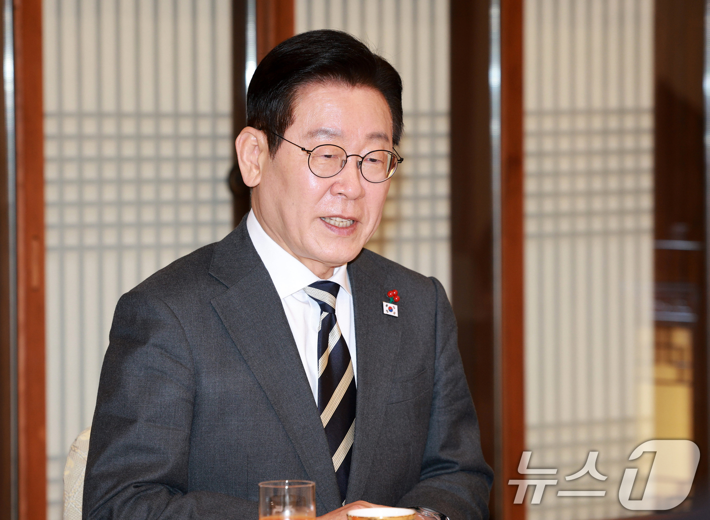 (서울=뉴스1) 허경 기자 = 이재명 대통령이 16일 청와대 상춘재에서 열린 정당 지도부 초청 오찬에서 발언하고 있다. (청와대통신사진기자단) 2026.1.16/뉴스1