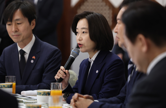 발언하는 김재연 진보당 상임대표