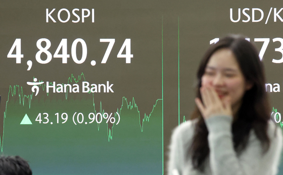 코스피, 사상 최고치 경신…4,840선 돌파