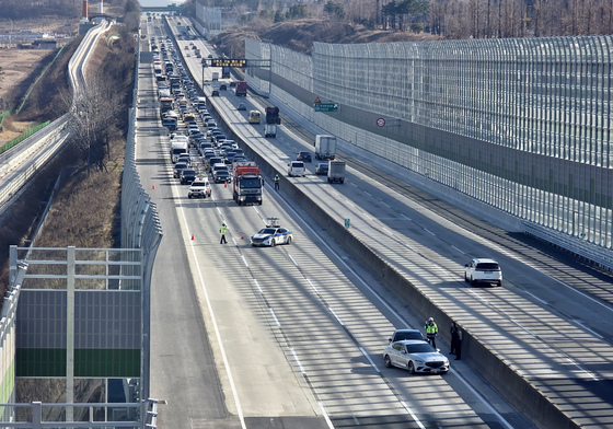 부산경찰청 고속도로순찰대, 고속도로 2차 교통사고 예방 모의훈련