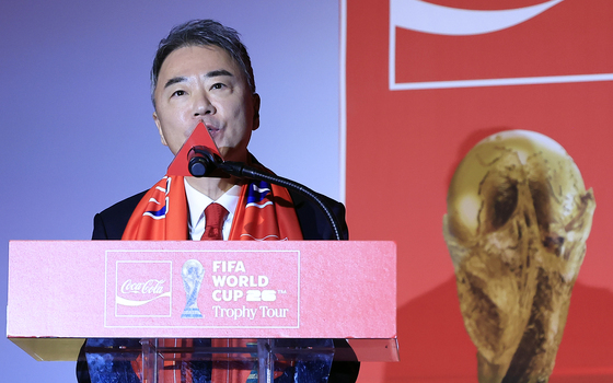 인사말 하는 이준엽 한국 코카-콜라 대표