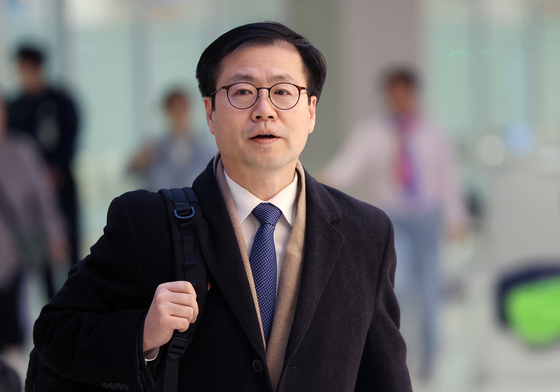 방미 일정 마치고 귀국하는 여한구 본부장