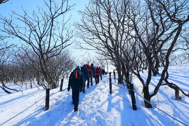 \'천상의 화원\' 인제 곰배령 겨울 트레킹