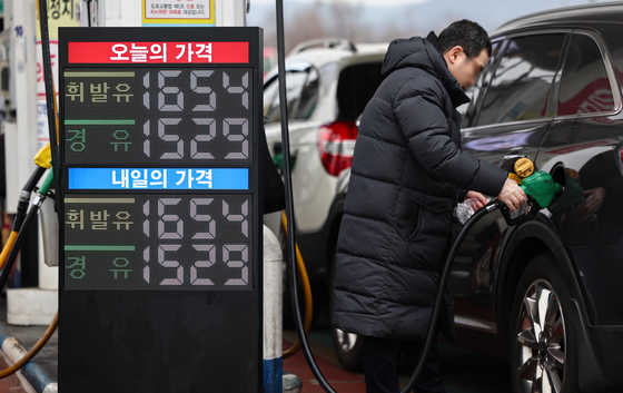휘발유·경유 평균 가격 6주 연속하락