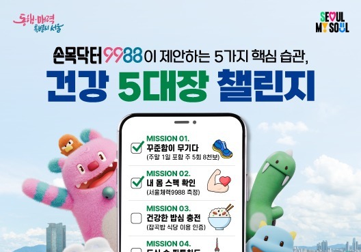 "걷고 먹고 포인트 적립"…손목닥터9988 건강 5대장 인증 챌린지