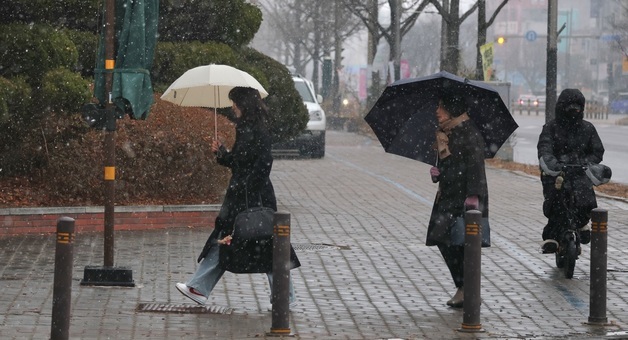 진눈깨비 내리는 전주