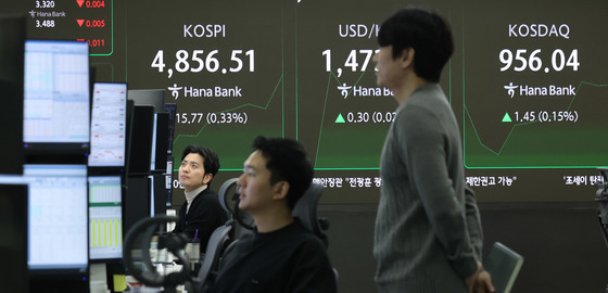 코스피, 하락 출발 후 상승 전환…4850대