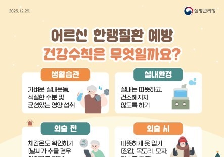 '3한4한' 대한(大寒) 온다…"고령층 한랭질환 주의하세요"