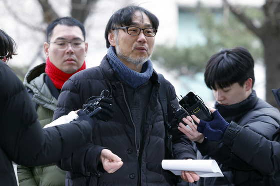 고발 관련 입장 밝히는 김순환 서민민생대책위원회 사무총장
